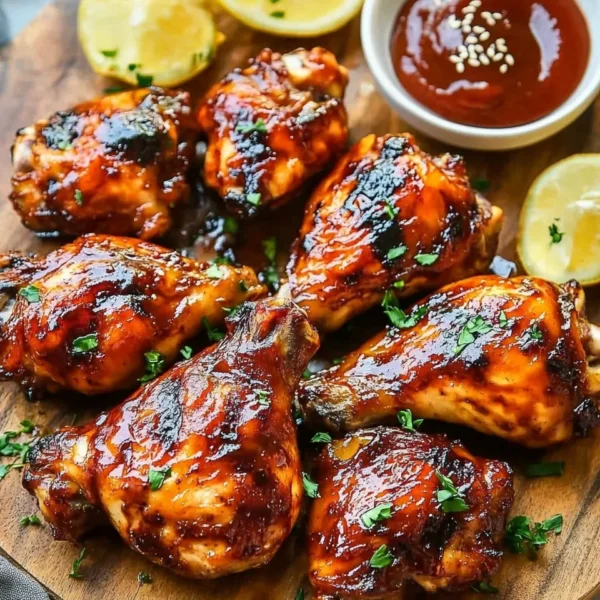 Two Ingredient Crispy Oven Baked BBQ Chicken