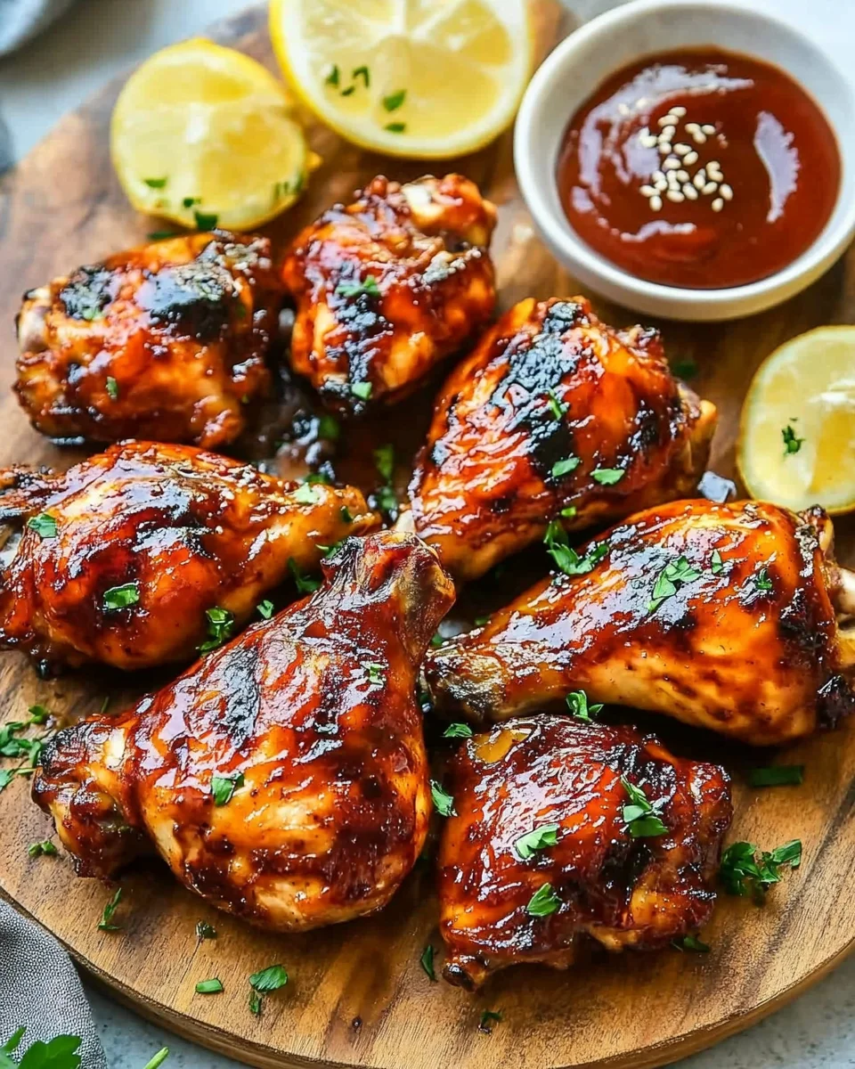 Two Ingredient Crispy Oven Baked BBQ Chicken