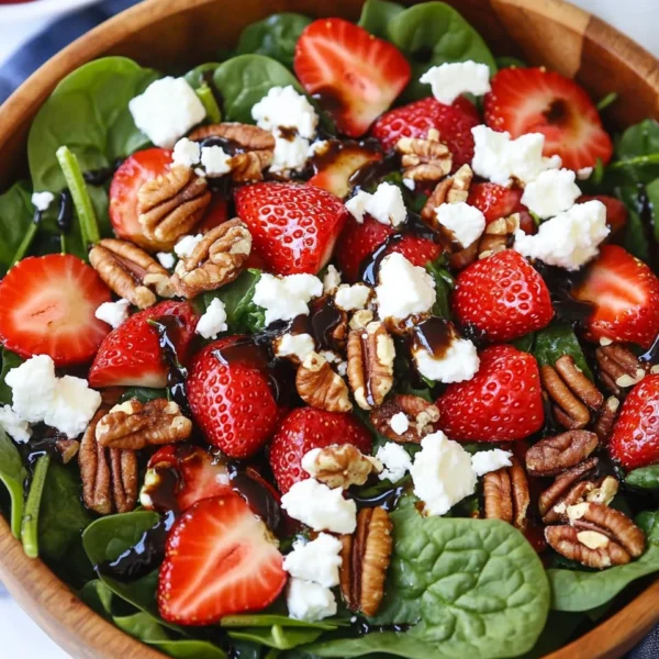 15-Minute Strawberry Spinach Salad
