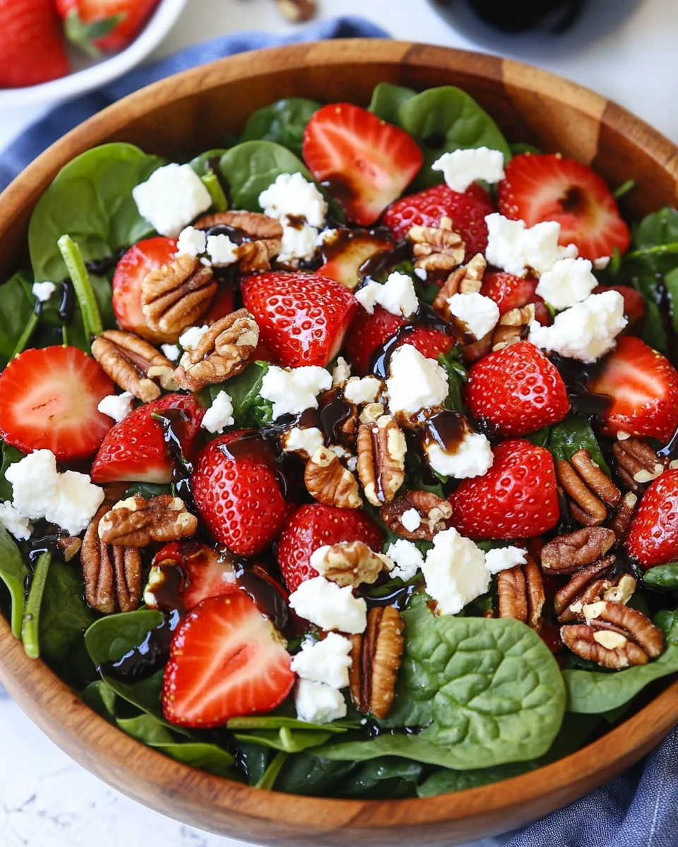 15-Minute Strawberry Spinach Salad