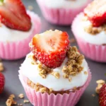 3 Ingredient Strawberry Yogurt Bites