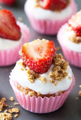 3 Ingredient Strawberry Yogurt Bites