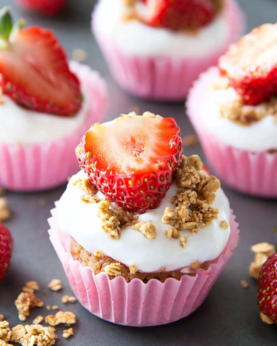 3 Ingredient Strawberry Yogurt Bites