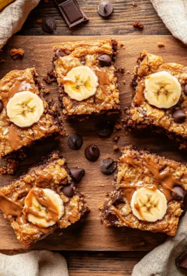 4 Ingredient Peanut Butter Banana Bars Recipe