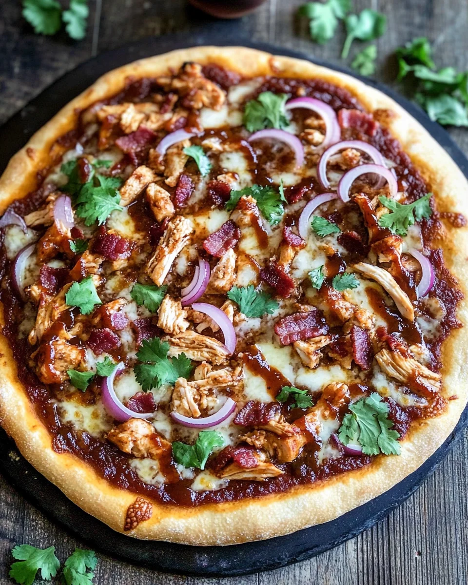 BBQ Chicken Bacon Pizza