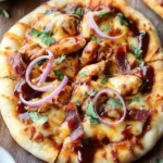BBQ Chicken Naan Pizzas