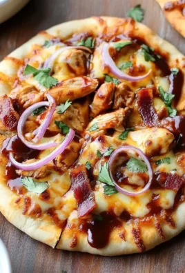 BBQ Chicken Naan Pizzas