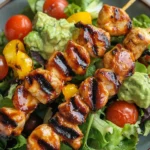 BBQ Chicken Skewer Salad