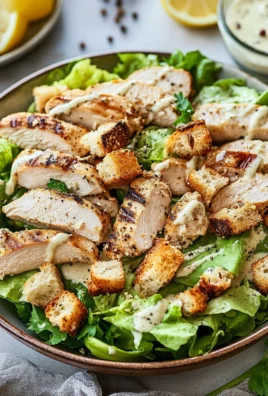 Best Chicken Caesar Salad with Homemade Croutons