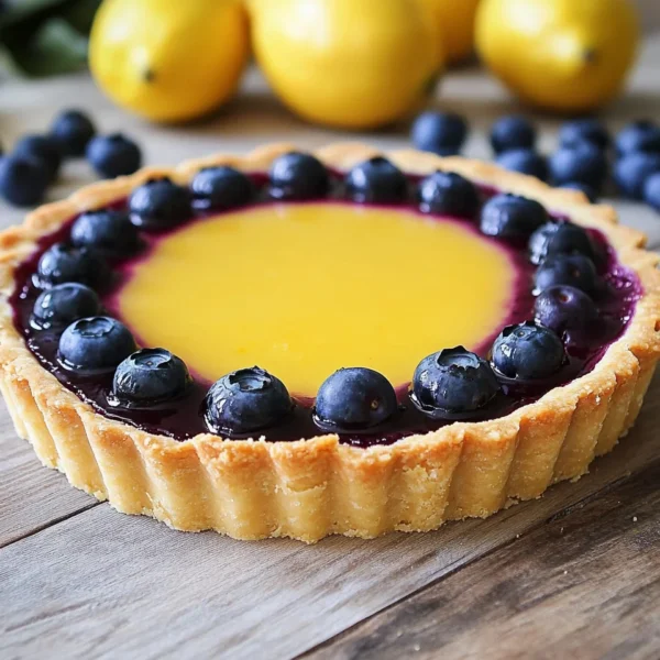 Blueberry–Lemon Curd Tart