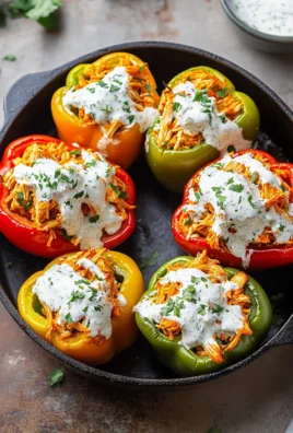 Buffalo Chicken Stuffed Peppers (Dairy-Free & Low Carb)