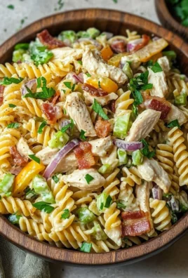 Chicken Bacon Ranch Pasta Salad