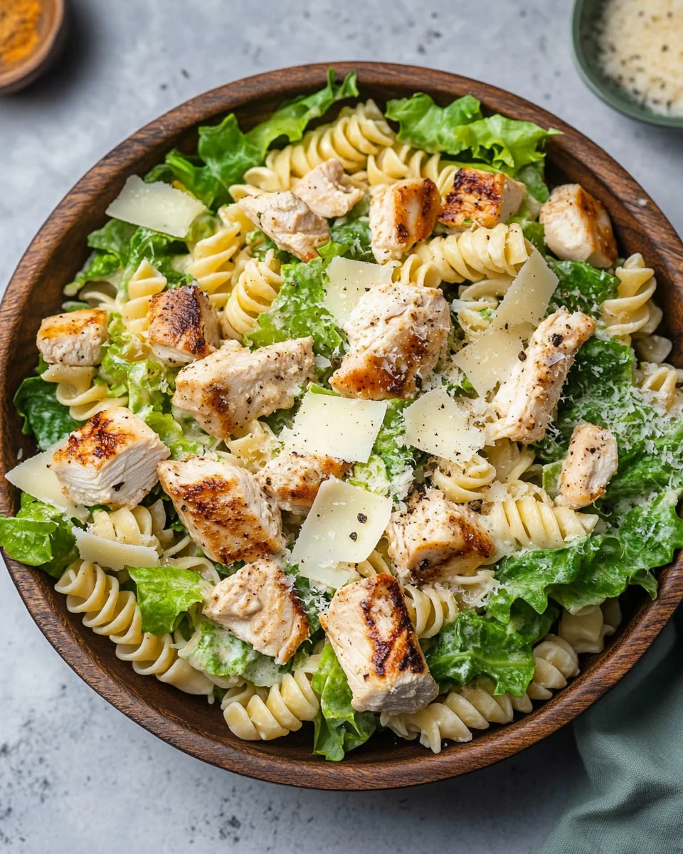 Chicken Caesar Pasta Salad 19 Chicken