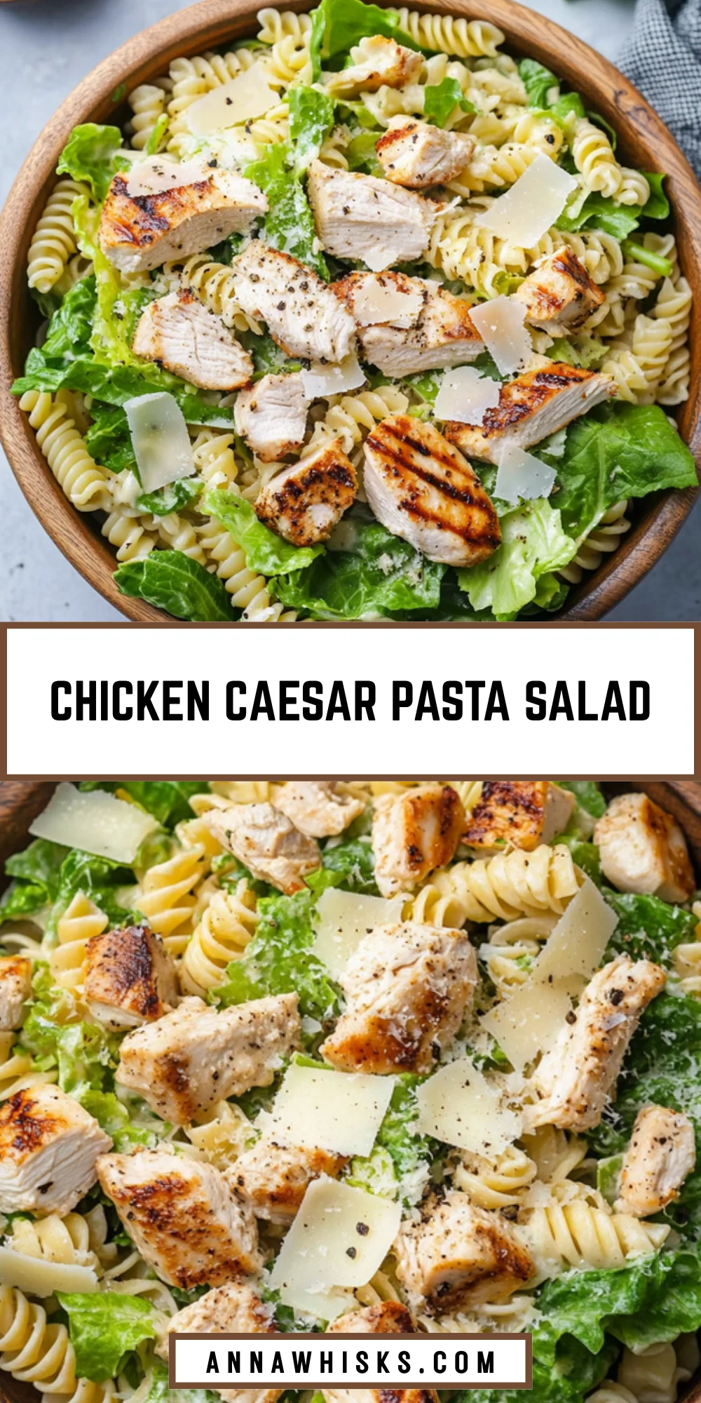 Chicken Caesar Pasta Salad 18 Pinterest Hidden Image