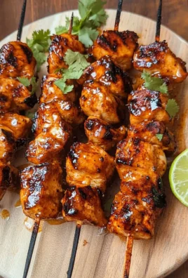 Chipotle Honey Chicken Skewers