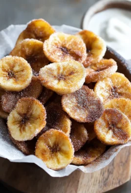 Cinnamon Sugar Air Fryer Banana Chips