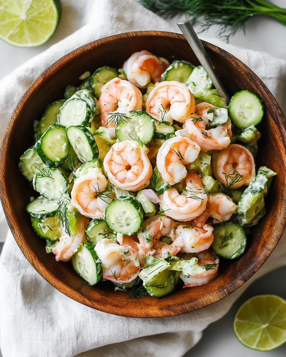 Cucumber Shrimp Salad