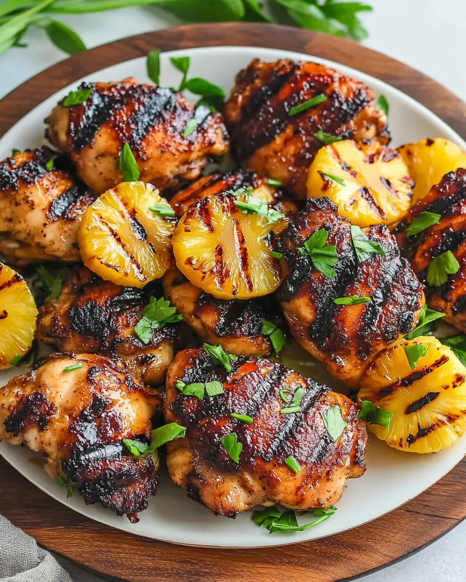 Easy Homemade Grilled Pineapple Chicken