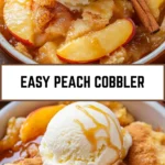 Easy Peach Cobbler 24 Pinterest Hidden Image
