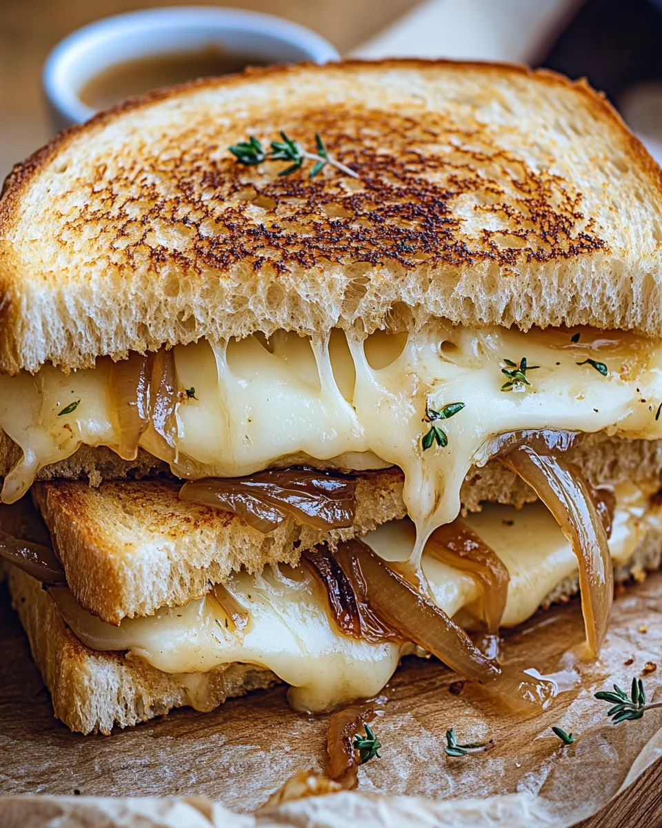 French Onion Grilled Cheese Sandwich 17 French