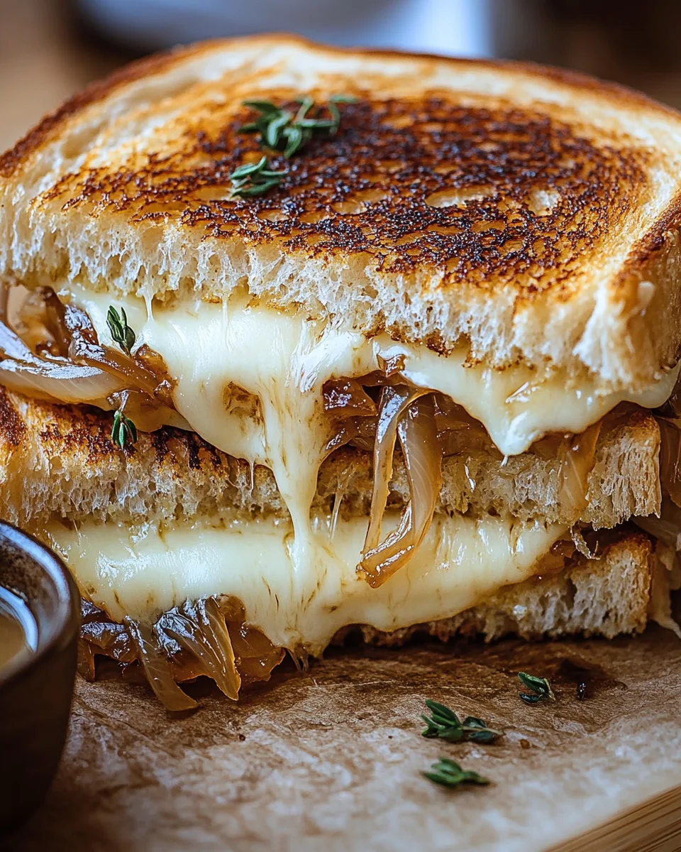 French Onion Grilled Cheese Sandwich 19 French Onion Grilled Cheese Sandwich