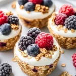 Frozen Yogurt Granola Cups