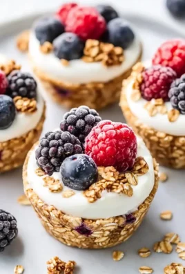 Frozen Yogurt Granola Cups
