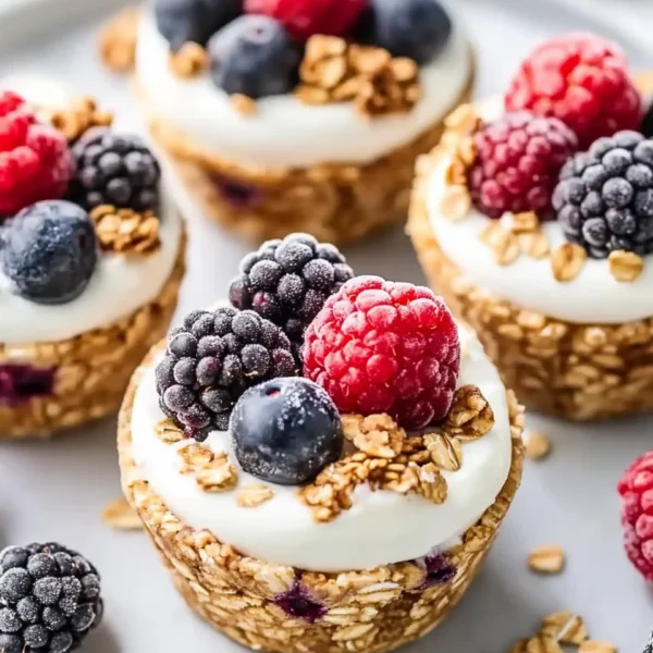 Frozen Yogurt Granola Cups