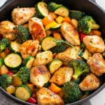 Healthy Chicken and Vegetables Skillet