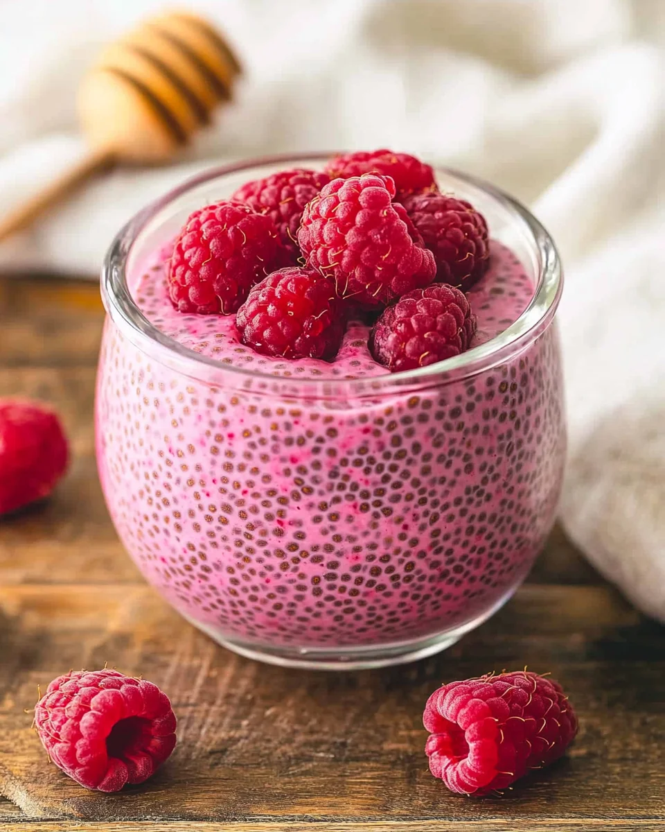 Healthy Raspberry Chia Pudding Recipe