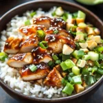 Honey BBQ Chicken Rice Bowl