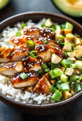 Honey BBQ Chicken Rice Bowl