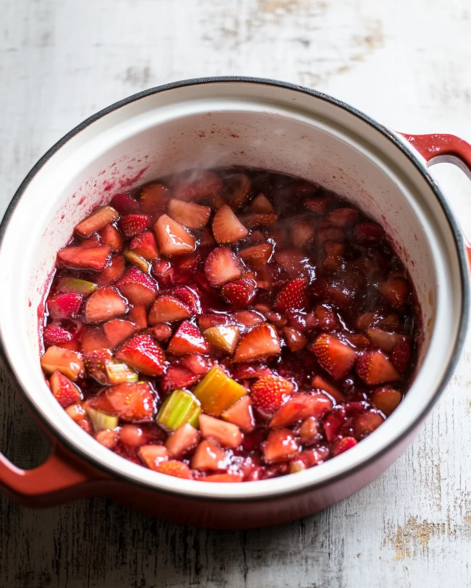 Strawberry Rhubarb Pie Filling (2 Ways: No-Cook and Easy 5 Minute Cooked Recipe)