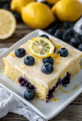 Lemon Blueberry Sheet Cake