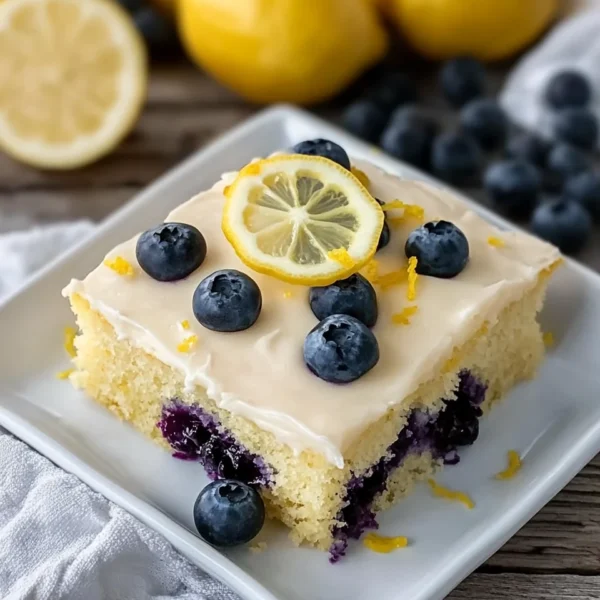 Lemon Blueberry Sheet Cake