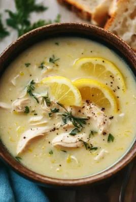 Mediterranean Lemon Chicken Soup: A Creamy, Comforting Bowl of Sunshine