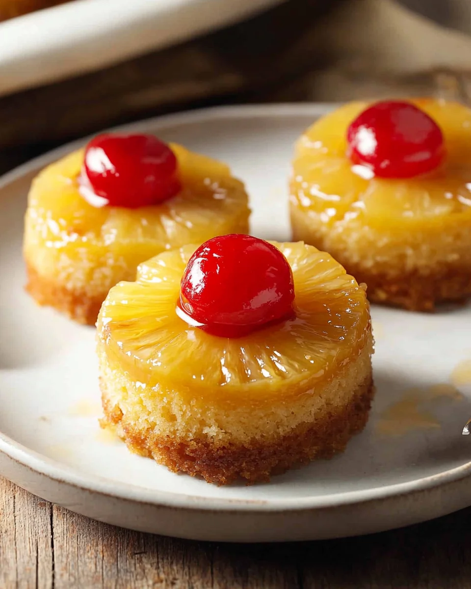 Mini Pineapple Upside Down Cakes