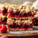 Raspberry Oatmeal Crumble Bars