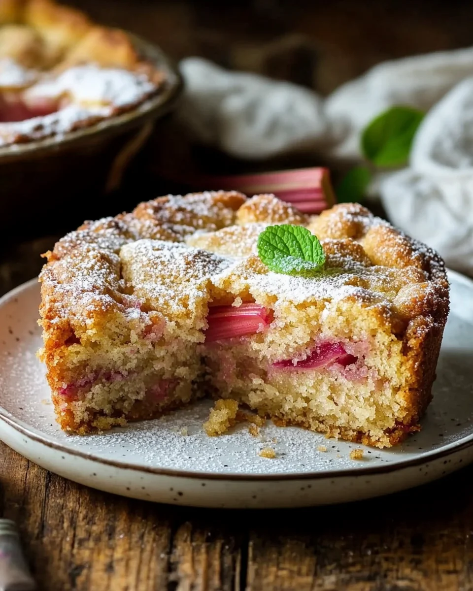 Rhubarb Cake