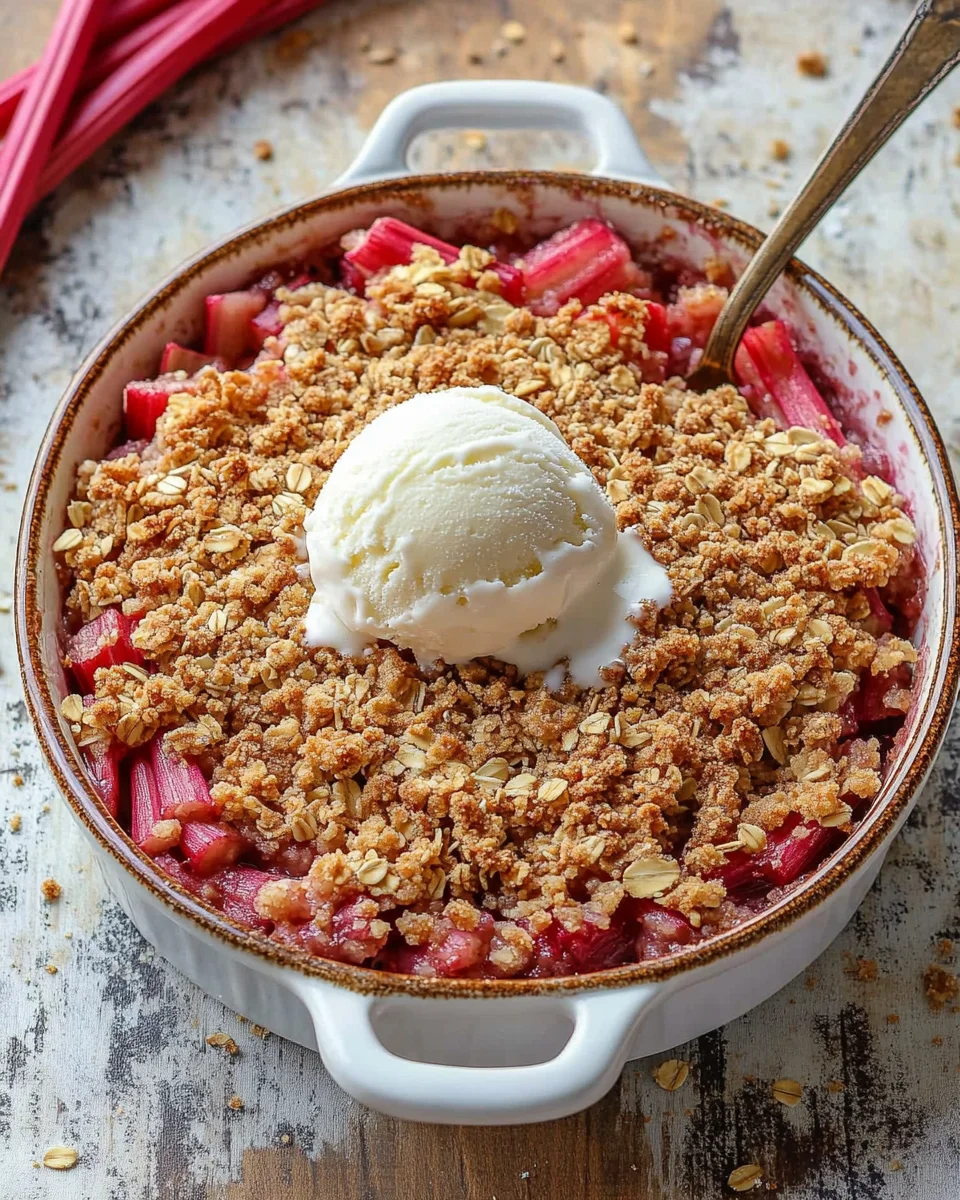 Rhubarb Crunch 20 Rhubarb Crunch