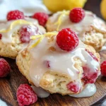 Ridiculously Easy Lemon Raspberry Scones