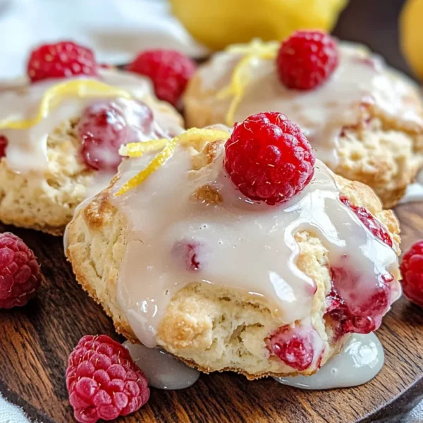 Ridiculously Easy Lemon Raspberry Scones