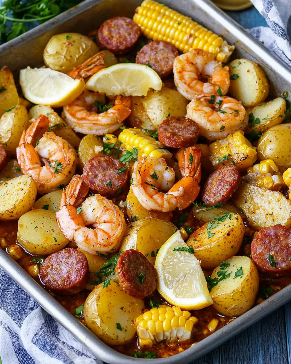 Sheet Pan Shrimp Boil