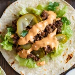 Smash Burger Taco Recipe + Burger Sauce