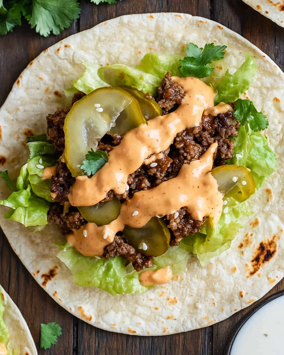 Smash Burger Taco Recipe + Burger Sauce