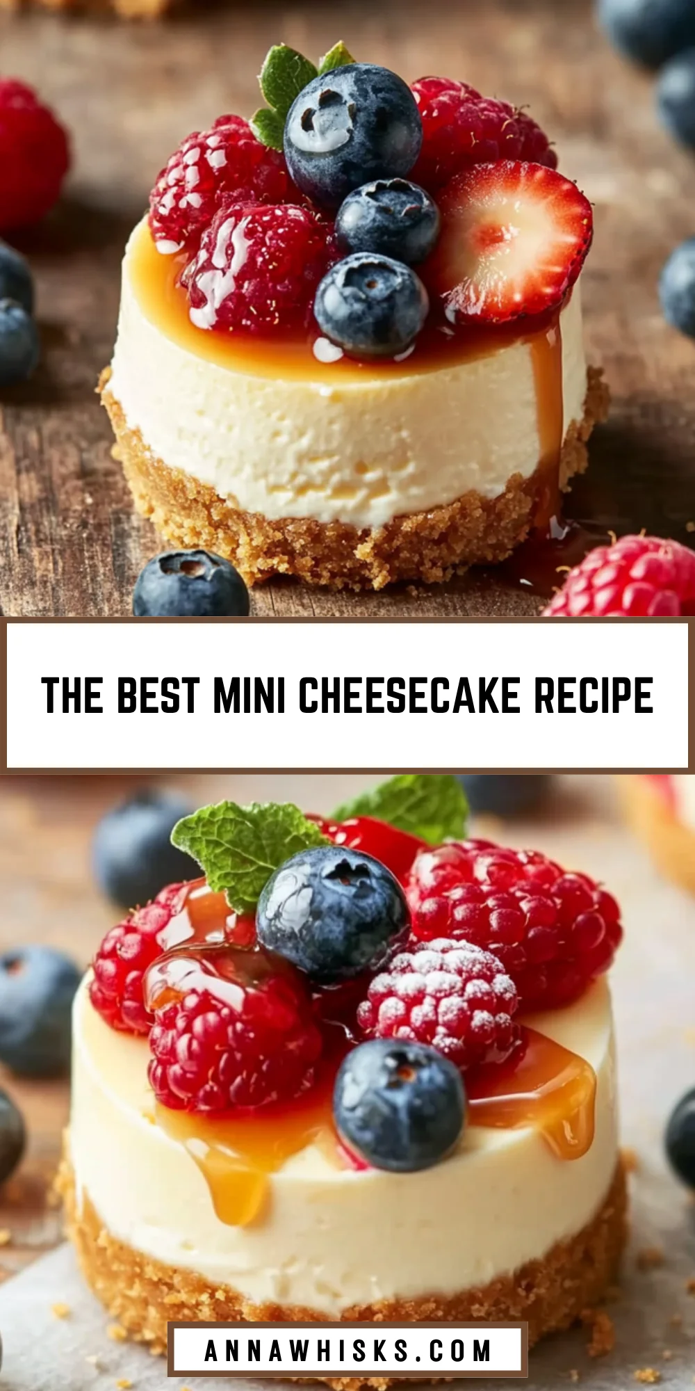 The Best Mini Cheesecake Recipe 18 Pinterest Hidden Image