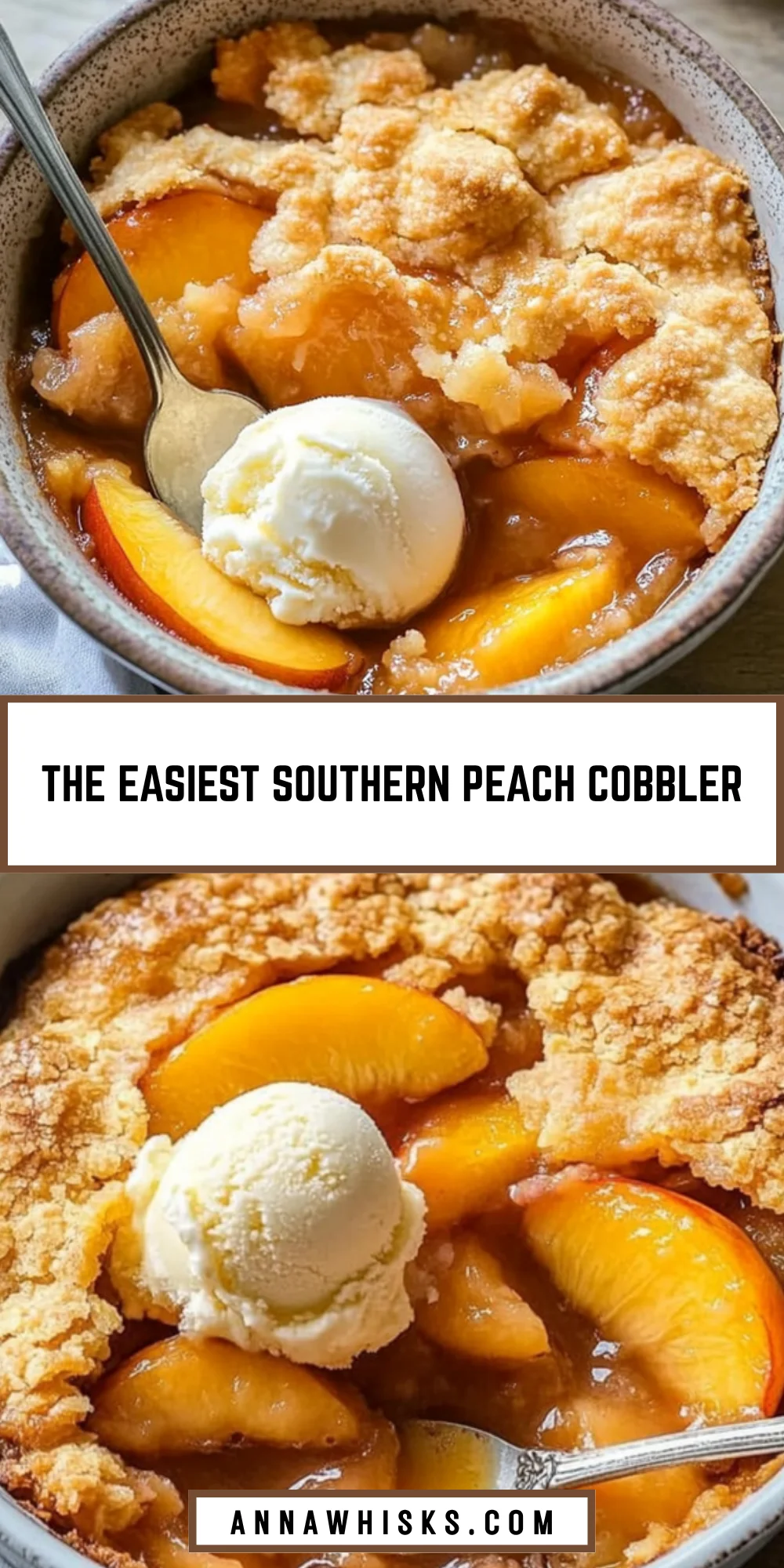 The Easiest Southern Peach Cobbler 19 Pinterest Hidden Image