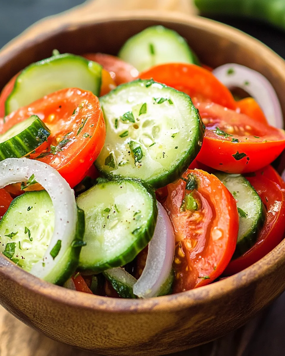 Tomato, Cucumber, and Onion Salad 18 Tomato,