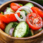 Tomato, Cucumber, and Onion Salad