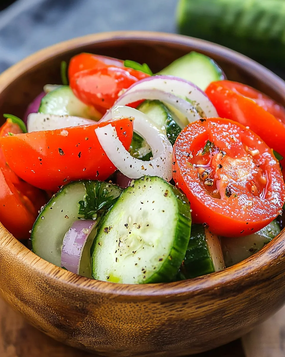 Tomato, Cucumber, and Onion Salad 20 Tomato, Cucumber, and Onion Salad